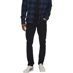 Only & Sons Herren Jeans ONSLOOM BLACK DCC 0448 - Slim Fit - Schwarz - Black Denim - Black Denim 22010448 - 30W / 34L