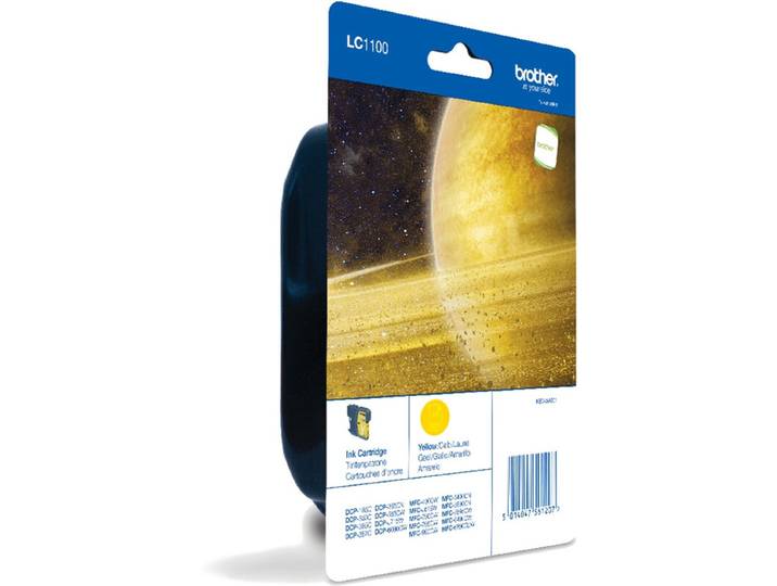 Brother LC1100YBP originele gele inktcartridge, 1 stuk