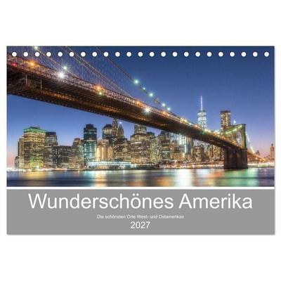 Wunderschönes Amerika (Tischkalender 2027 DIN A5 quer), CALVENDO Monatskalender