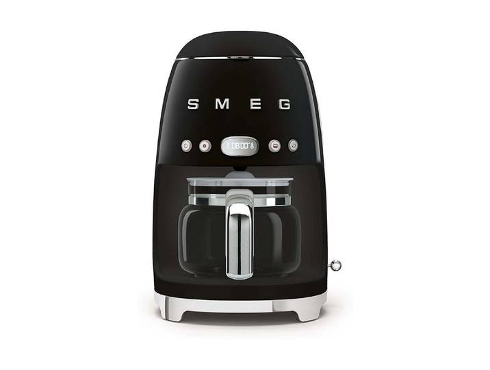 SMEG Filterkaffeemaschine 50's Style DCF02 , schwarz, B:24,5cm H:36,1cm T:25,6cm, Kaffeemaschinen, Filterkaffeemaschine