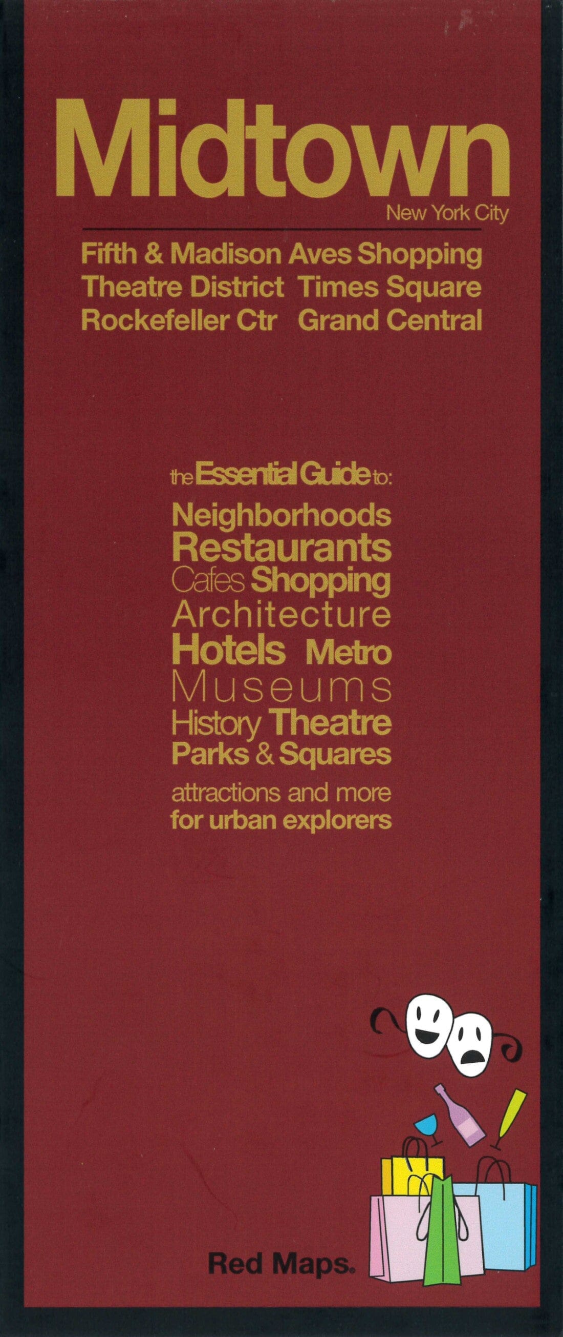 Red Maps Midtown New York City, New York   Cartes rouges