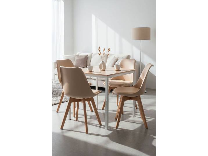 4er Set Synk Basic Stühle - Sable