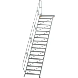 Munk Treppe mit Plattform 45° Stufenbreite 1000 mm - 600478