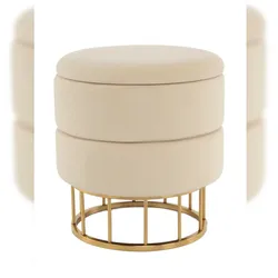 Kayoom Hocker Zero 525 Elfenbein / Gold