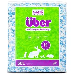 Über Soft Paper Bedding 56l Blue/White - (45066) (Einstreu), Einstreu
