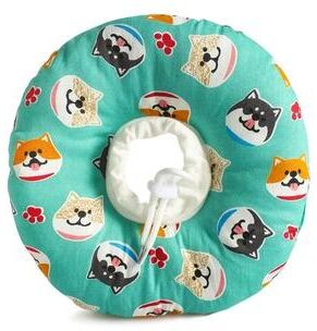 Inspire Select Soft Adjustable Recovery Collar For Cats & Dogs PP Cotton Protective E Collar For Post Surgery Healing m s 4.78.7 In