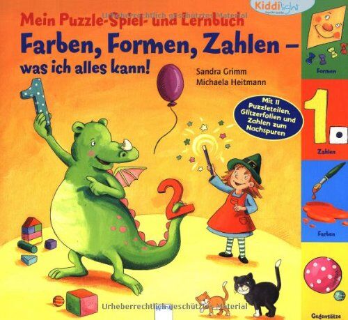 Sandra Grimm - Mein Puzzle- Spiel- und Lernbuch: Farben, Formen, Zahlen - was ich alles kann! - Preis vom 13.10.2026 19:28:25 h