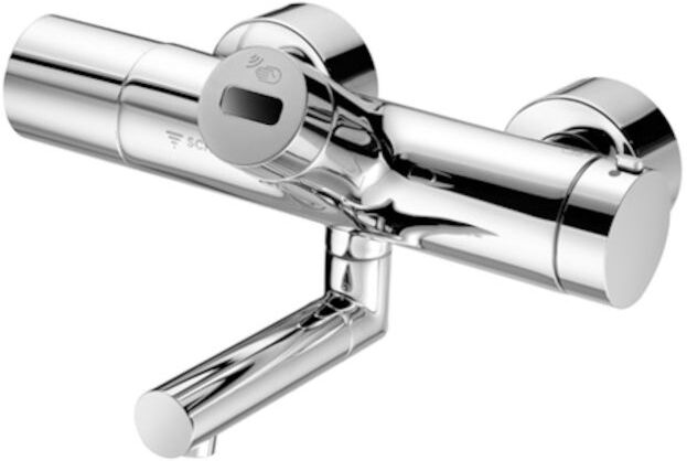 Schell Vitus Wand-Waschtisch-Thermostat 002410699 330 mm, Batteriebetrieb, Desinfektion, verchromt