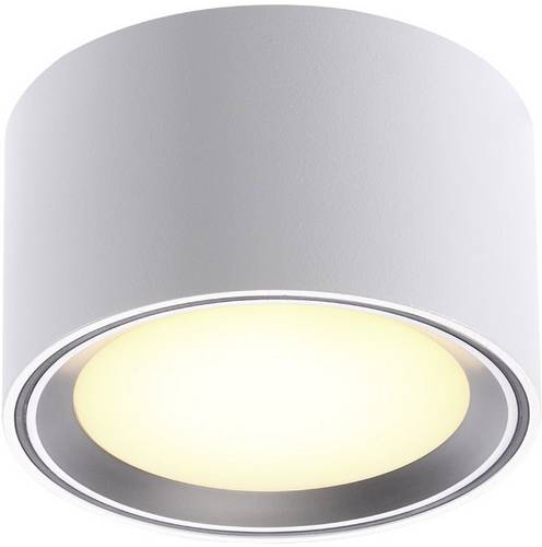 Nordlux Fallon LED-Aufbauleuchte LED LED fest eingebaut 5.5W Warmweiß Weiß, Edelstahl (gebürstet)