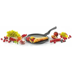 Krüger Crêpe-Pfanne 'Delta', Pfanne + Kochtopf, Schwarz