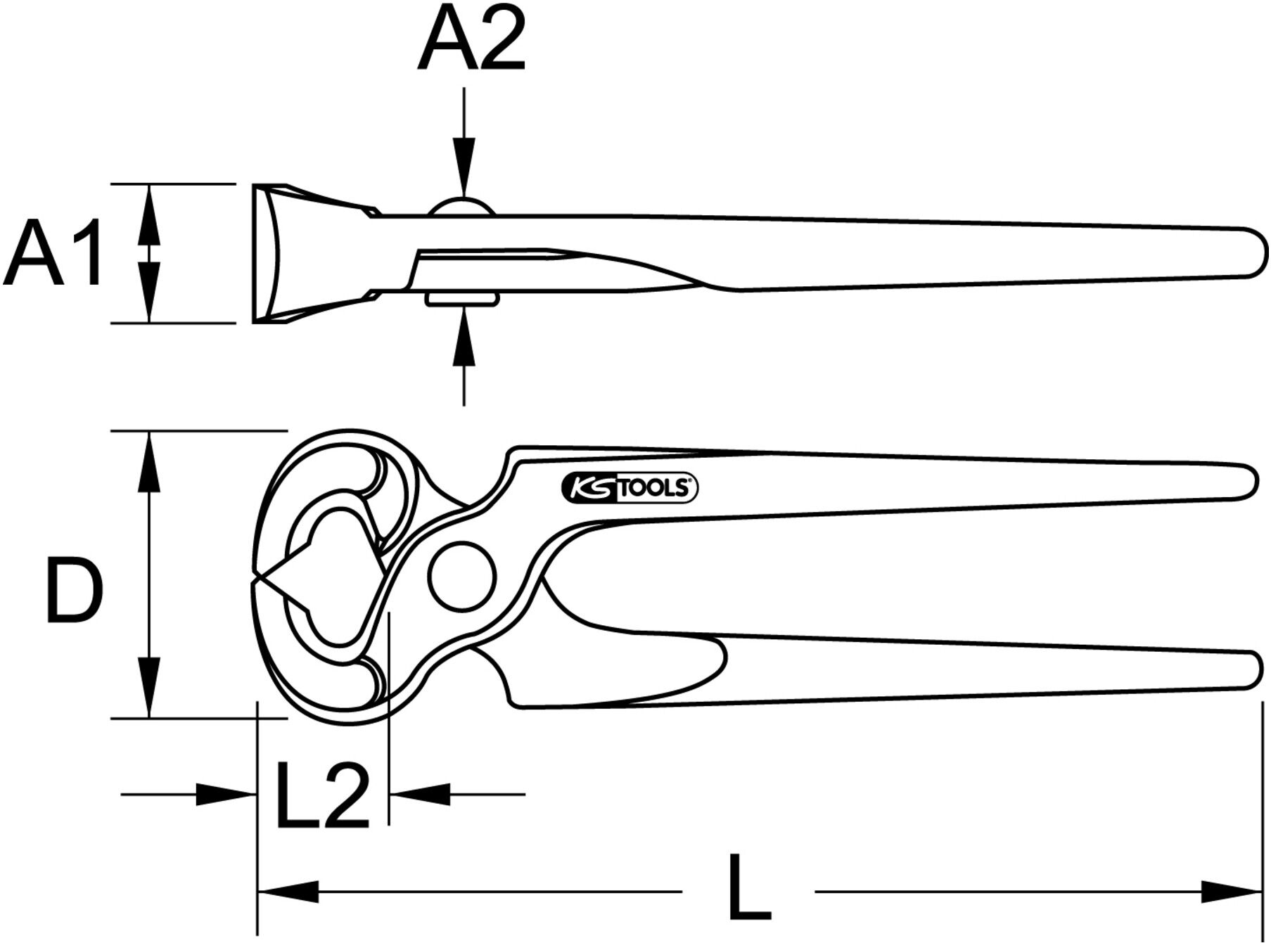 KS Tools BERYLLIUMplus Kneifzange 230 mm (962.0641)