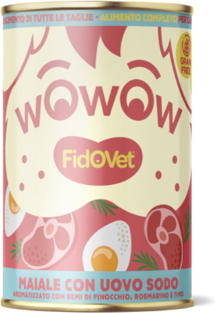 Fidovet® Fidovet Wowow Maiale con Uovo Sodo Puppy per Cuccioli 400 g