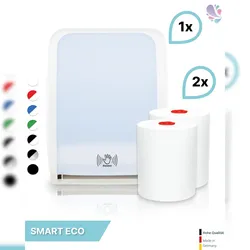 Blanc HYGIENIC SET: Handtuchrollenspender SENSOR, berührungslos, Blanc Cosmos  + 2 Handtuchrollen Smart ECO - PRODUKTSET