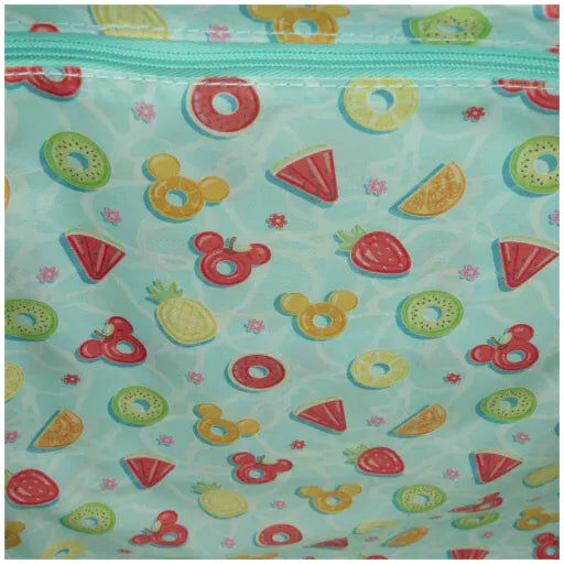 Loungefly Disney Mickey ; Minnie Beach Fun Tote Bag - Official Disney Licensed, Polyurethane, 12"W x 14"H x 4"D
