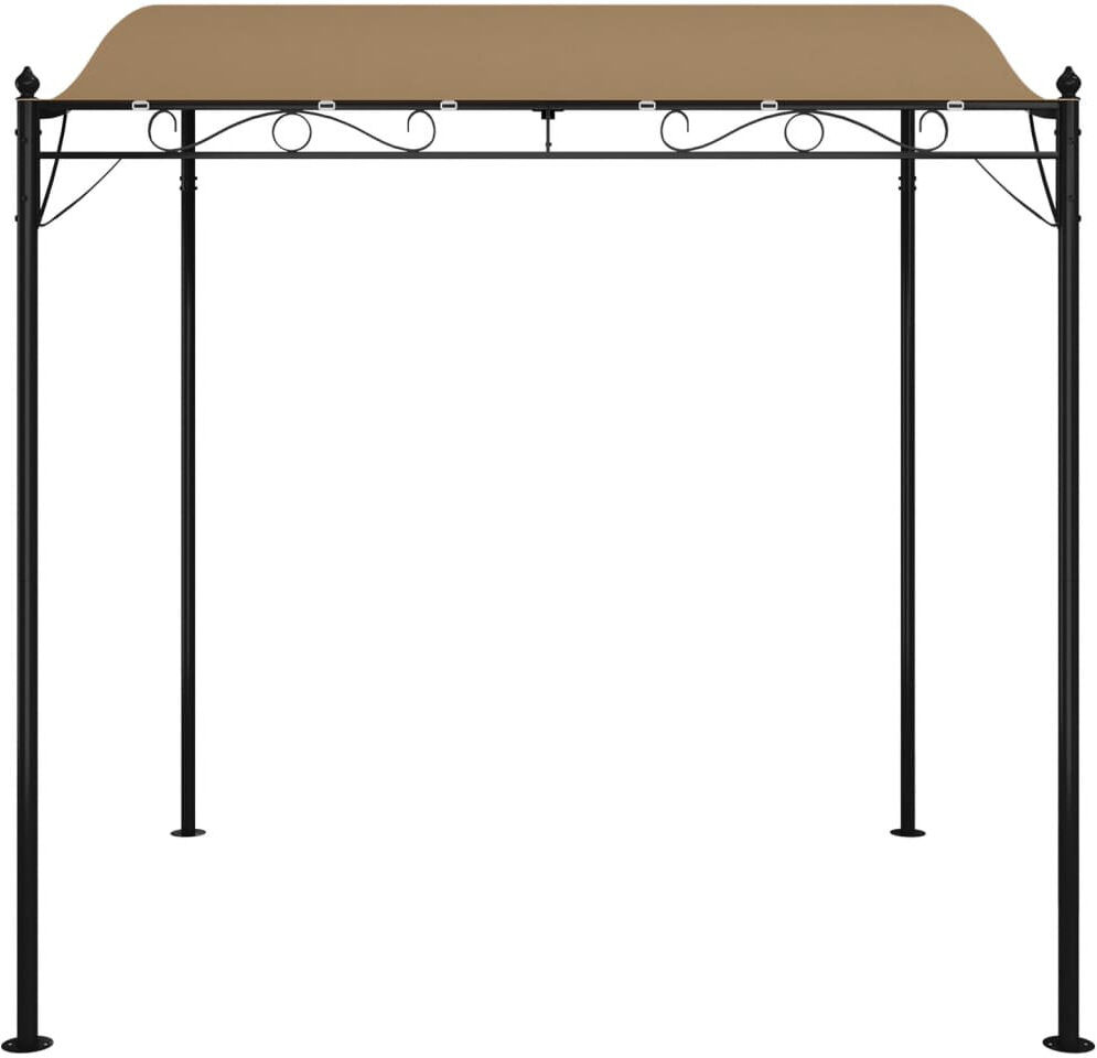 ClassicLiving Betton 2m x 2m Steel Party Tent Taupe/Taupe 230cm W X 200cm D X 255cm H