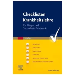 Checklisten Krankheitslehre, Fachbücher von Sabrina Amschlinger, Patricia Neugebauer, Elsevier GmbH