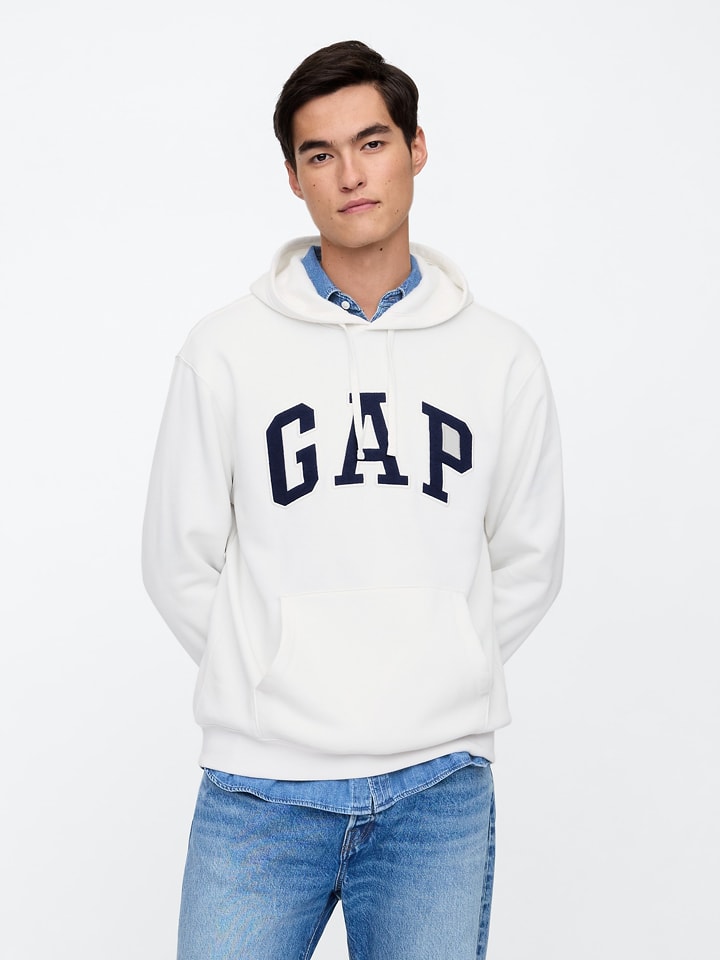 GAP Hoodie in Weiß - L