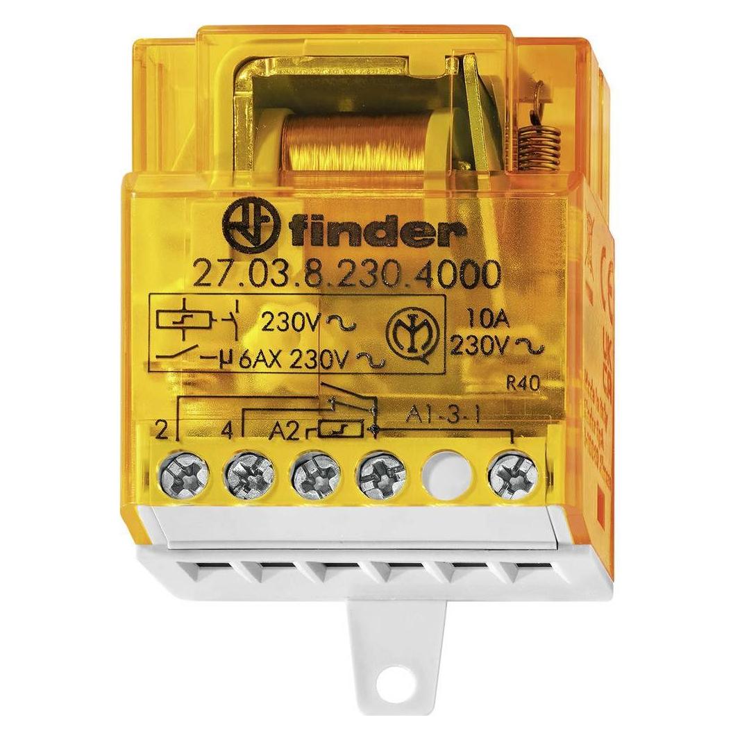 Finder Stromstoss-Schalter Unterputz 27.05.8.230.4000 2 Schliesser 230 V/AC 10 230 (27.05.8.230.4000)