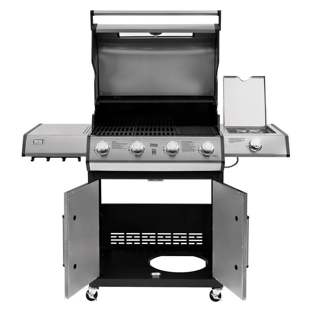Teesa BBQ 5006 MASTER Gasgrill mit Platz für Gasflasche - 5 Brenner (22.50 kW) (TSA0250)