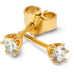 Tchibo - 585 Gold-Ohrstecker mit 2 Brillanten - gold