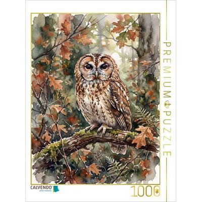 CALVENDO Puzzle Der Waldkauz | 1000 Teile Lege-Größe 64 × 48 cm Foto-Puzzle für glückliche Stunden