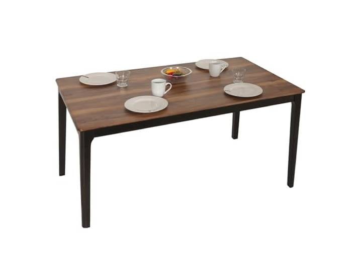 Mendler Esszimmertisch HWC-M55 135x80cm Holz-Optik dunkle Beine Tisch, Esstisch, Massiv-Holz, HDF, Laminat, Melamin, Sheesham