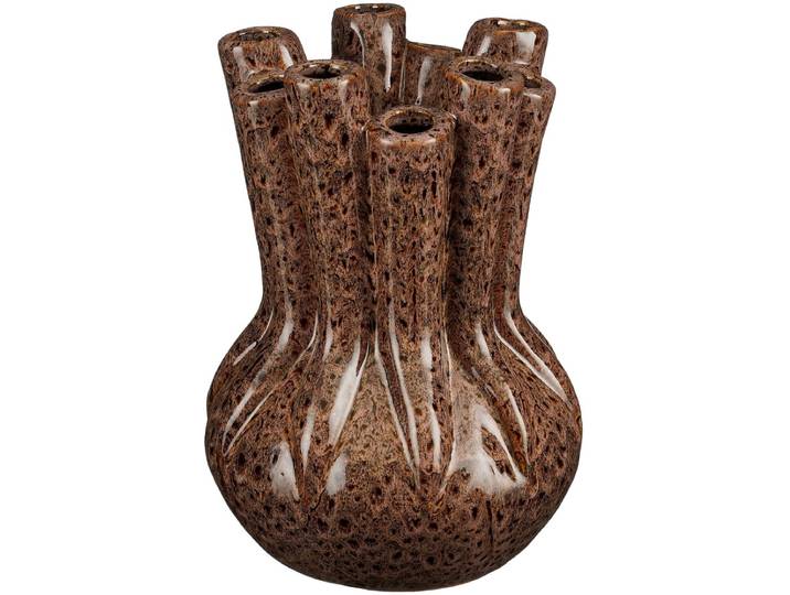 Mica Decorations Alize Vaas Keramiek Oudroze/Bruin Organisch design