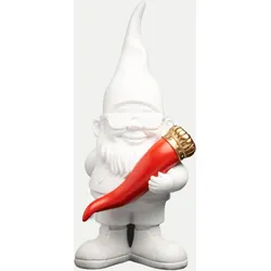 Gartenzwerg Lover Horn 29cm Weiß