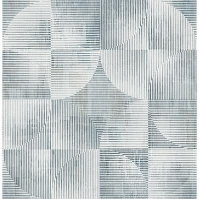 A-Street Prints Woodbine Slate Abstract Geometric Wallpaper