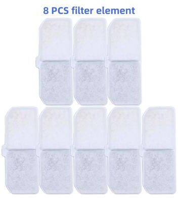 Uplifted Finds Rectangular Replacement Activated Carbon Filters For Cat And Dog Water Dispenser Fountain 8 Pcs