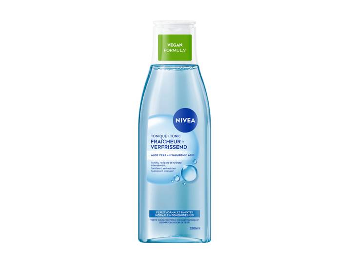 NIVEA Essentials Verfrissende Tonic Gezicht - Reinigingstonic - Toner Gezichtsreiniger Normale tot gemengde huid - Lotusextract - Vitamine E - 200 ml