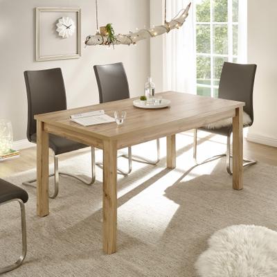 Esstisch OTTO HOME "Westminster, Tisch im Landhausstil, Wohnzimmertisch, Küchentisch", braun (wotan eiche, wotan eiche, wotan eiche), B:158cm H:76cm T:88cm, Tische, Esstisch, Holzbeine, vielseitig einsetzbar, zeitlos, 158 cm breit