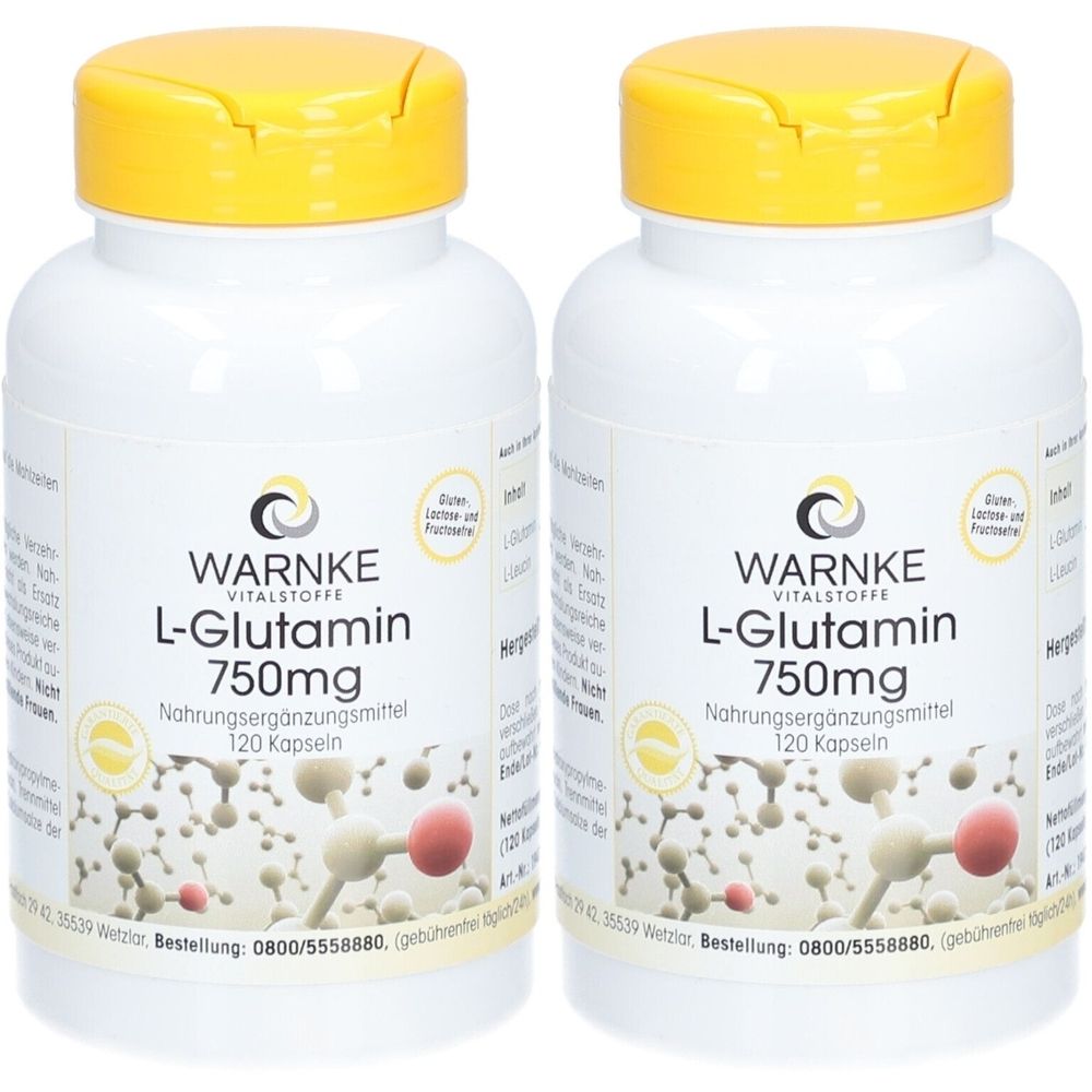 L Glutamin 750Mg x2 2x120 St Kapseln