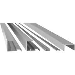 KAHRS Montageset TERA, für 24-27 mm Profile, eloxiert E6/EV1, für ein Zaunfeld 1,80 x 1,80 m