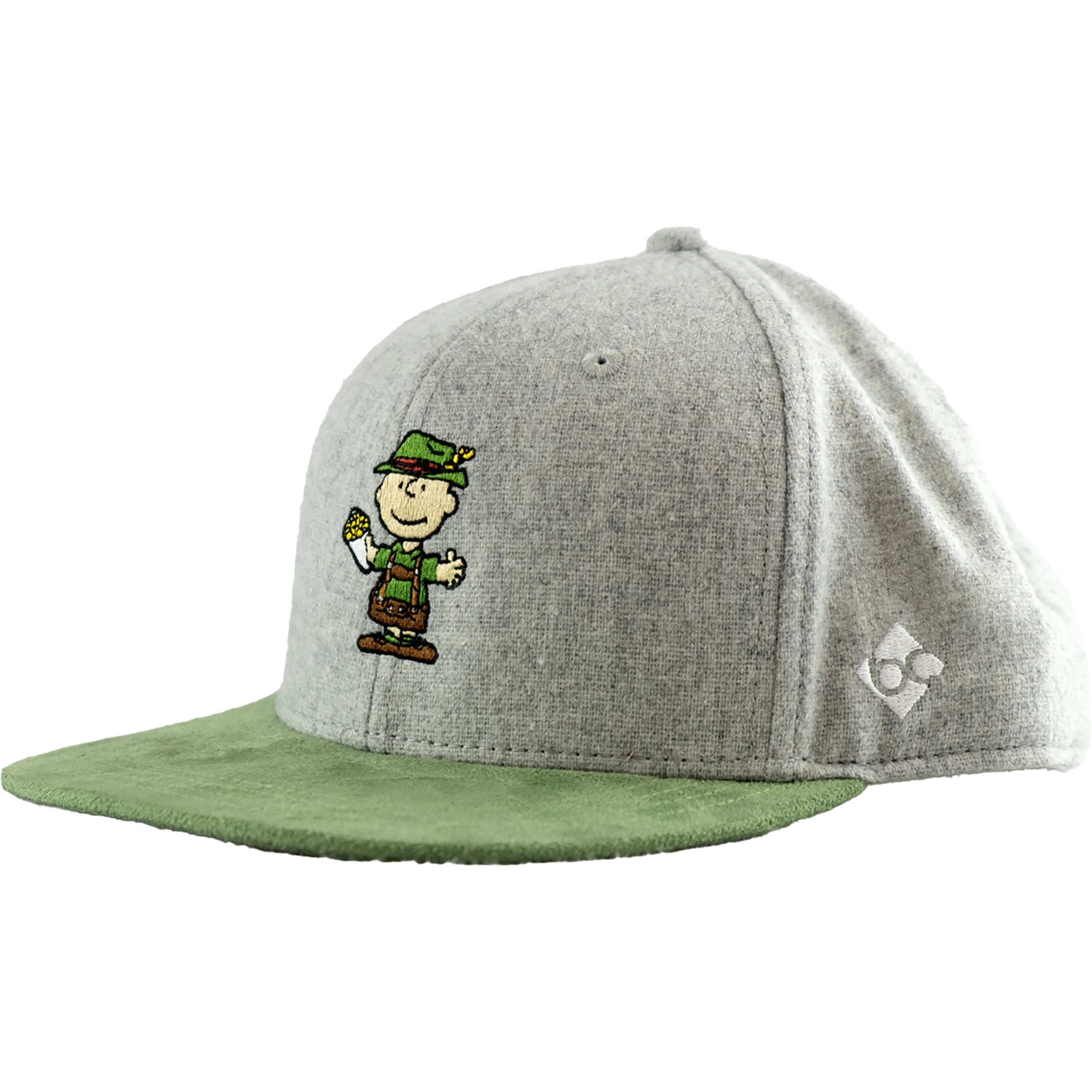 Bavarian Caps Peanuts: Charlie Brown Snapback Cap Basecaps grau Lifestyle