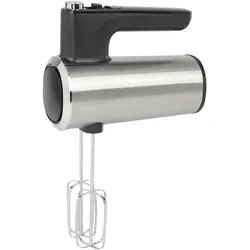 Proficook Handmixer PC-HM 1335, Edelstahl-Design, Longlife-Motor, 400W, Handmixer, Silber, Schwarz