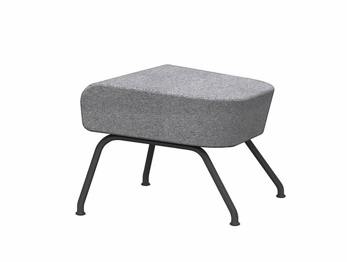 Softline Sitzhocker Havana grau, Designer busk+hertzog, 58x40x48 cm