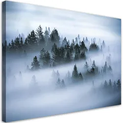 WANDBILD wald im nebel