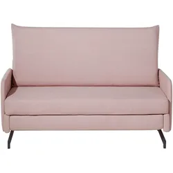 2-SITZER-SCHLAFSOFA Polyester Rosa Belfast