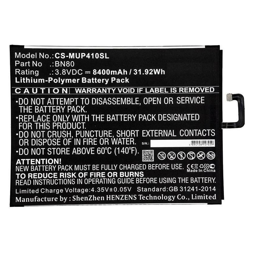 CoreParts Battery for Xiaomi Tablet (8400 mAh) (MBXTAB-BA143)