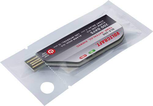 VOLTCRAFT VC-11576730 DLS-200 Temperatur-Datenlogger Messgröße Temperatur -30 bis 70°C Einwegdatenlogger, PDF Funktion
