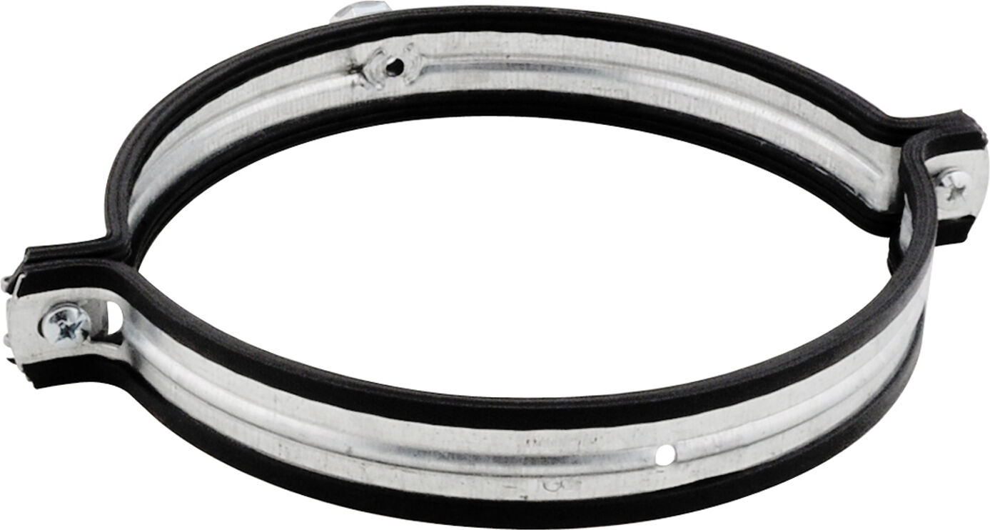 Walraven Collier de ventilation Aero 4115080 M 8, 80 mm, acier, galvanisé sendzimir, avec isolation phonique