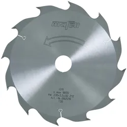mafell Sägeblatt-HM 230 x 1,8/2,5 x 30 mm Z 12 WZ für Längsschnitte in Holz (KSP 85 Fc) - 092576