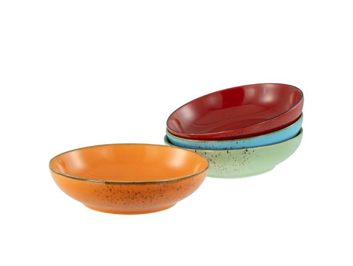 Bols Nature Mediterran 4 pièces type B Ø 23cm Multicolore/Multicolore