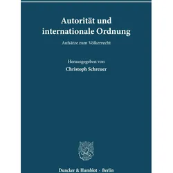 Autorität und internationale Ordnung., Fachbücher