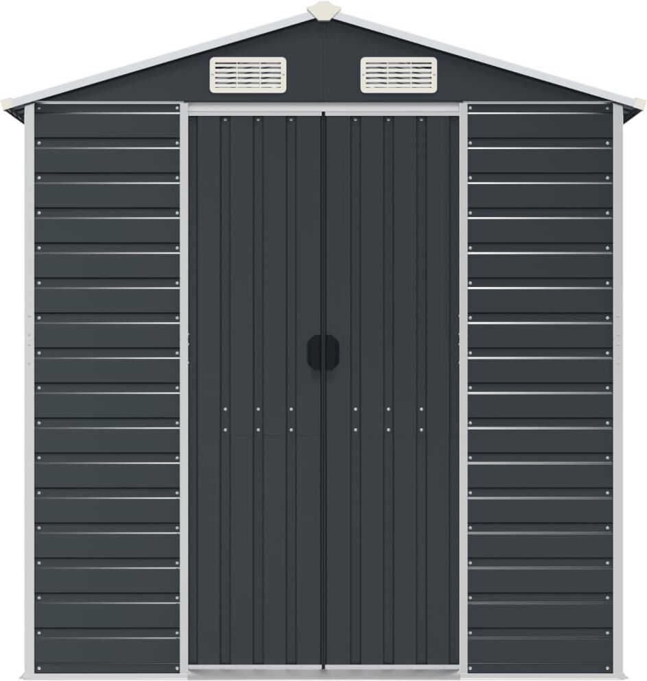 vidaXL Abri de jardin anthracite 191x980x198 cm acier galvanisé
