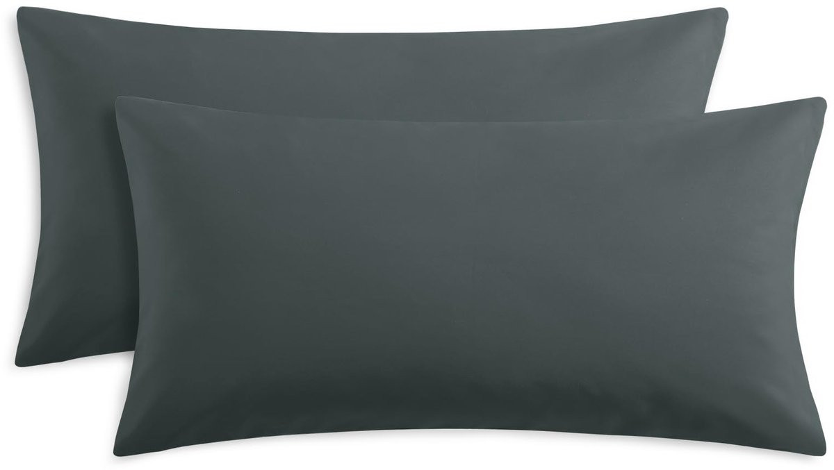 Ibenzoa Dekbedovertrekset Antraciet Microvezel 40x80 cm