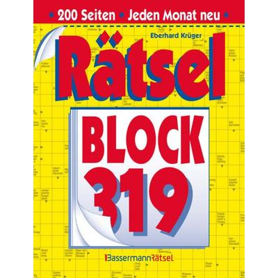 Rätselblock 319, Taschenbuch von Eberhard Krüger, Bassermann, 978-3-8094-4815-0