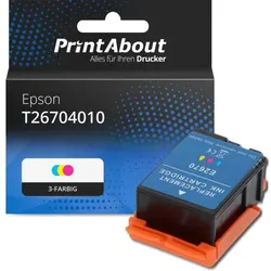 Druckerpatrone kompatibel mit Epson T26704010 (T266) - 3-farbig - Hohe Kapazität