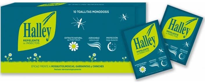 HALLEY repelente de insectos toallitas 10 uds